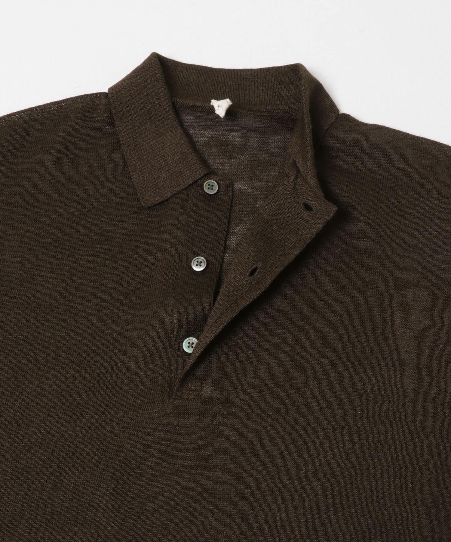 URBAN RESEARCH DOORS「Ramie High Gauge KnitPolo」|ポロシャツ|