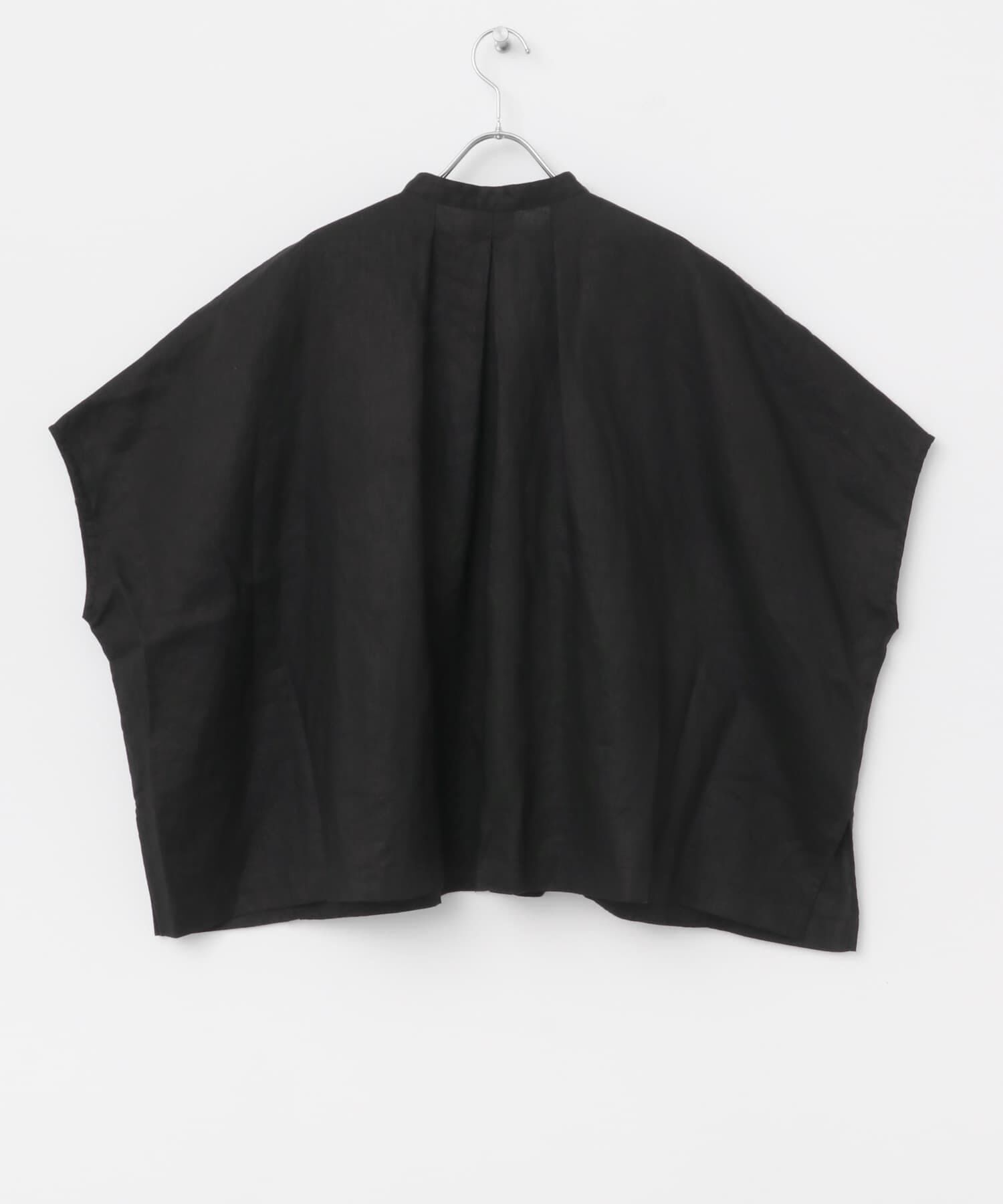 かぐれ「リネンスクエアケープシャツ」|シャツ・ブラウス|