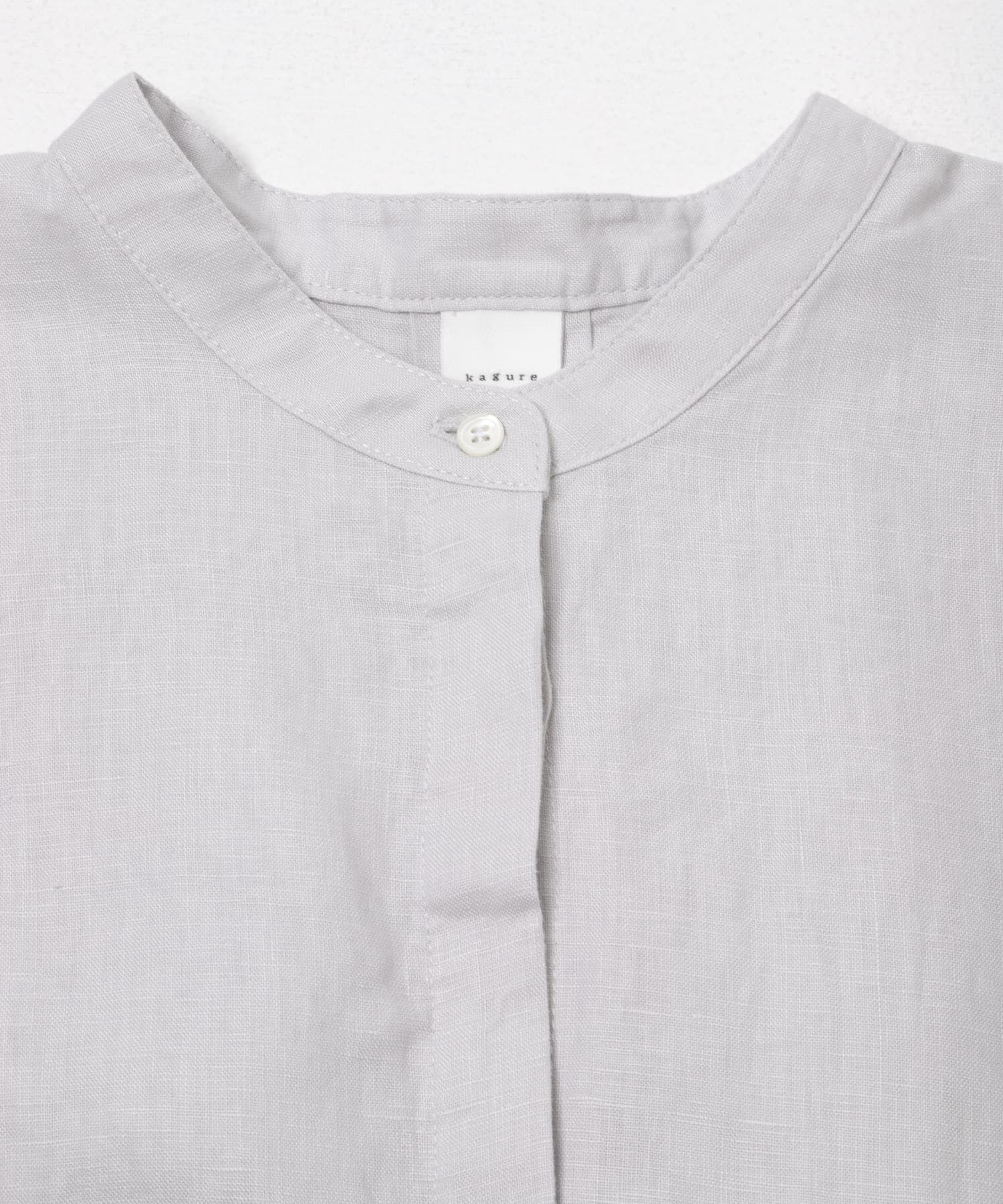 かぐれ「リネンスクエアケープシャツ」|シャツ・ブラウス|