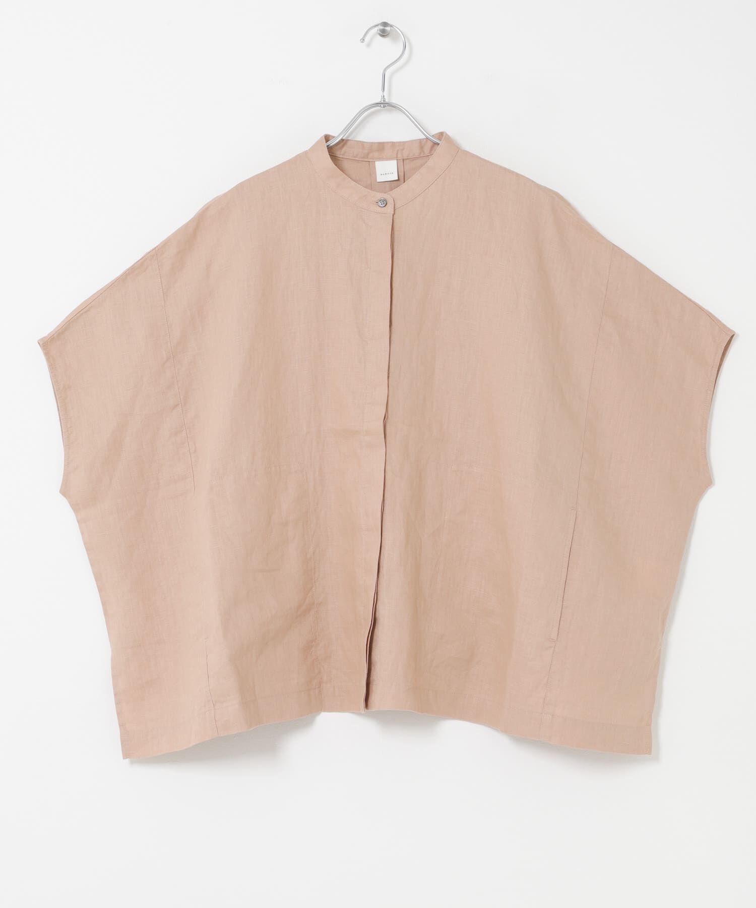 かぐれ「リネンスクエアケープシャツ」|シャツ・ブラウス|