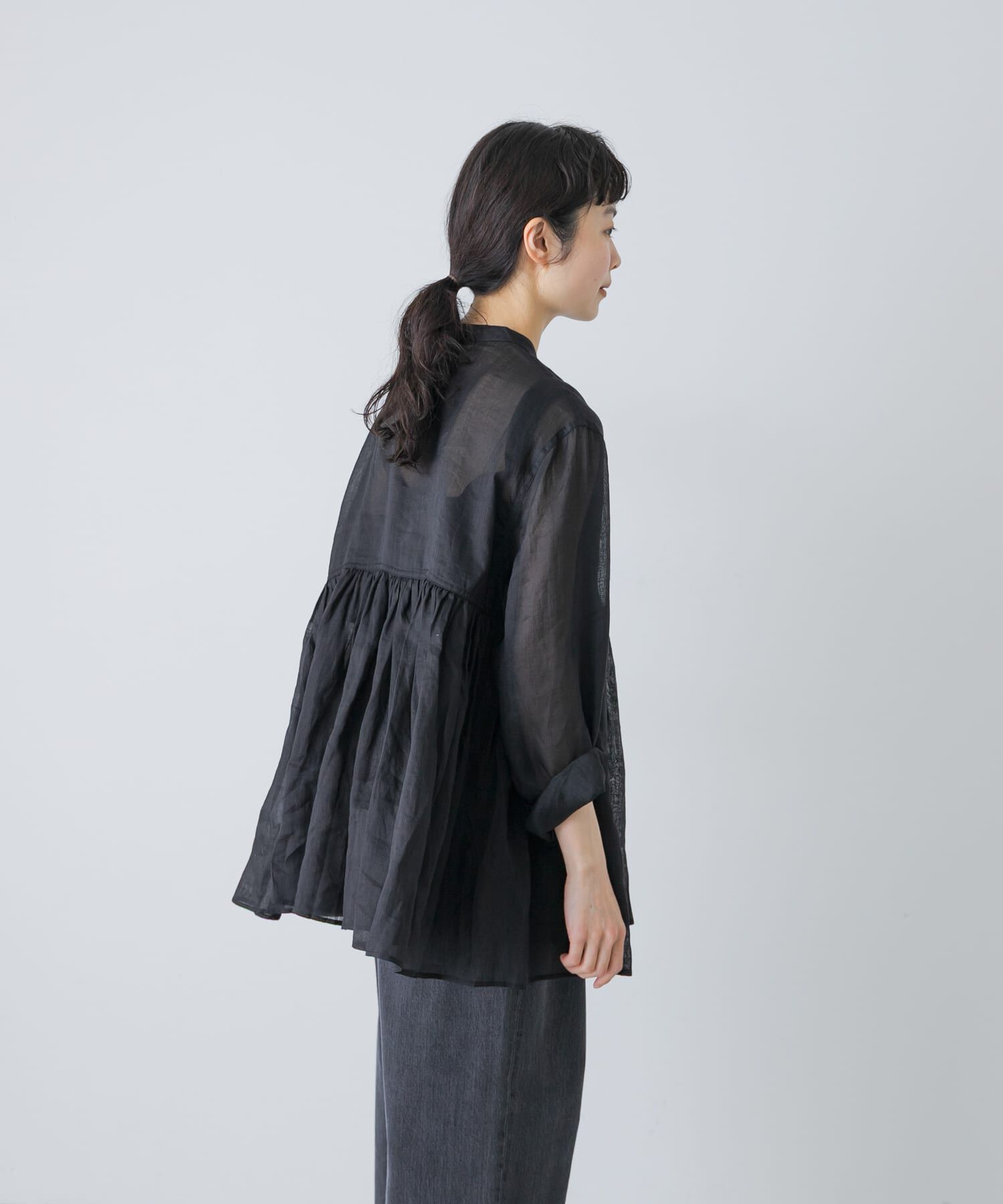 かぐれ「ラミーギャザーブラウス」|シャツ・ブラウス|