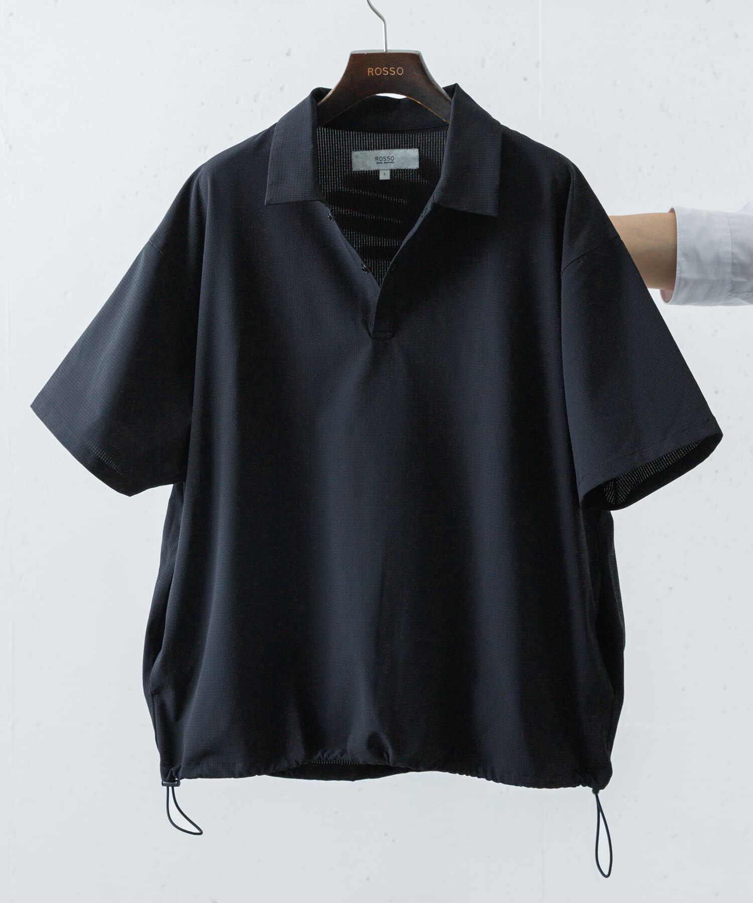 URBAN RESEARCH ROSSO「『WEB限定』『XLサイズあり』『吸水速乾』Air Stretch ポロシャツ」|ポロシャツ|ブラック