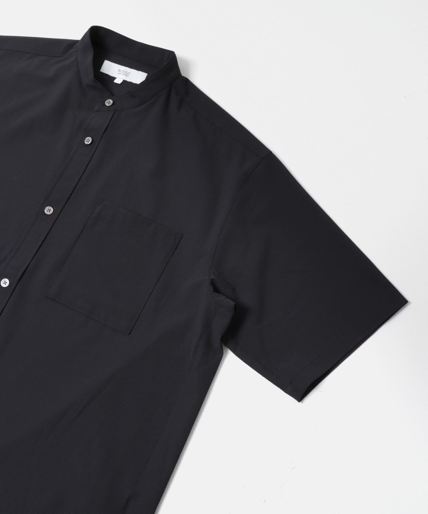 URBAN RESEARCH ROSSO「『WEB限定』『XLサイズあり』『吸水速乾』Air Stretch バンドカラーシャツ」|シャツ・ブラウス|