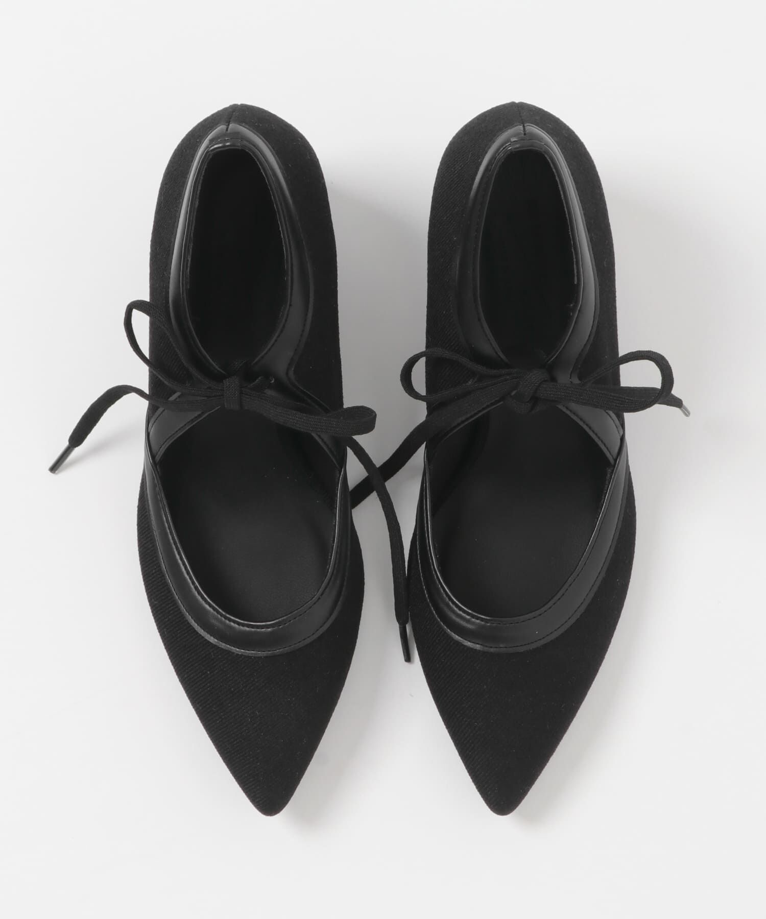 RODE SKO「『別注』AJUGA.&times;RODE SKO　『MADE IN JAPAN』チャンキーヒールリボンパンプス」|パンプス|