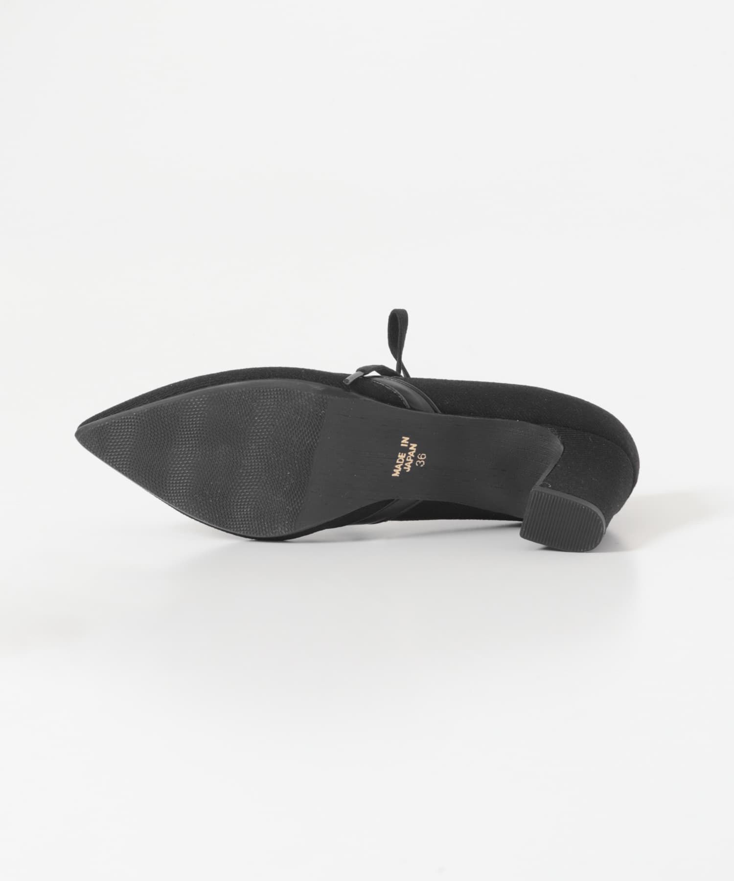 RODE SKO「『別注』AJUGA.&times;RODE SKO　『MADE IN JAPAN』チャンキーヒールリボンパンプス」|パンプス|