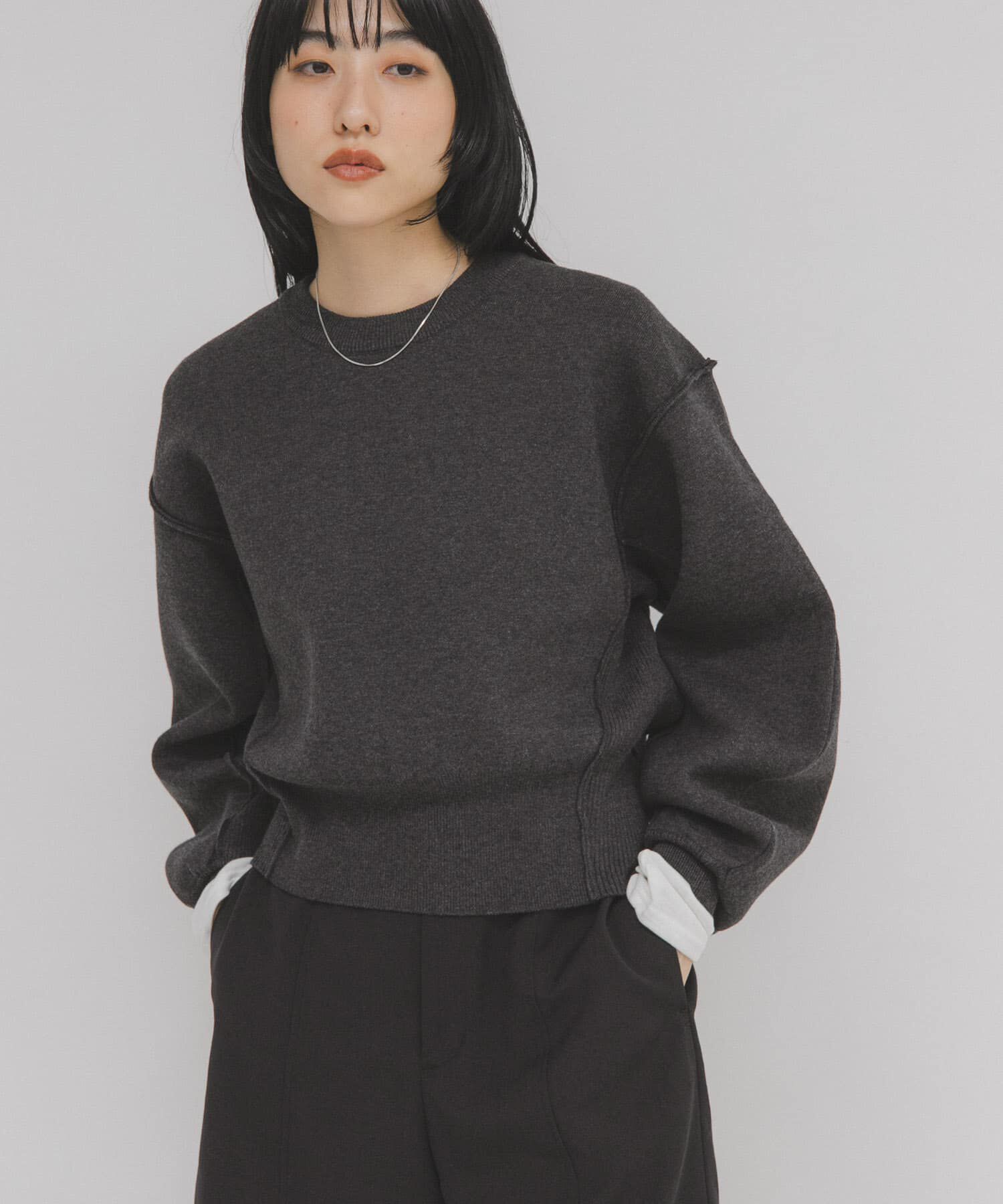  「スウェットライクニット」|ニット・セーター|