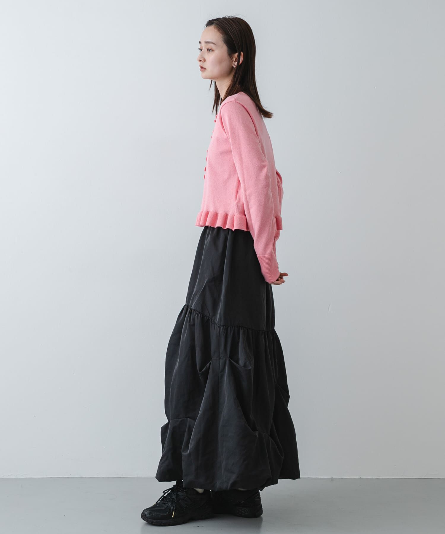 SENSE OF PLACE by URBAN RESEARCH「『洗濯可』フリルトリムニットカーディガン」|ニット・セーター|