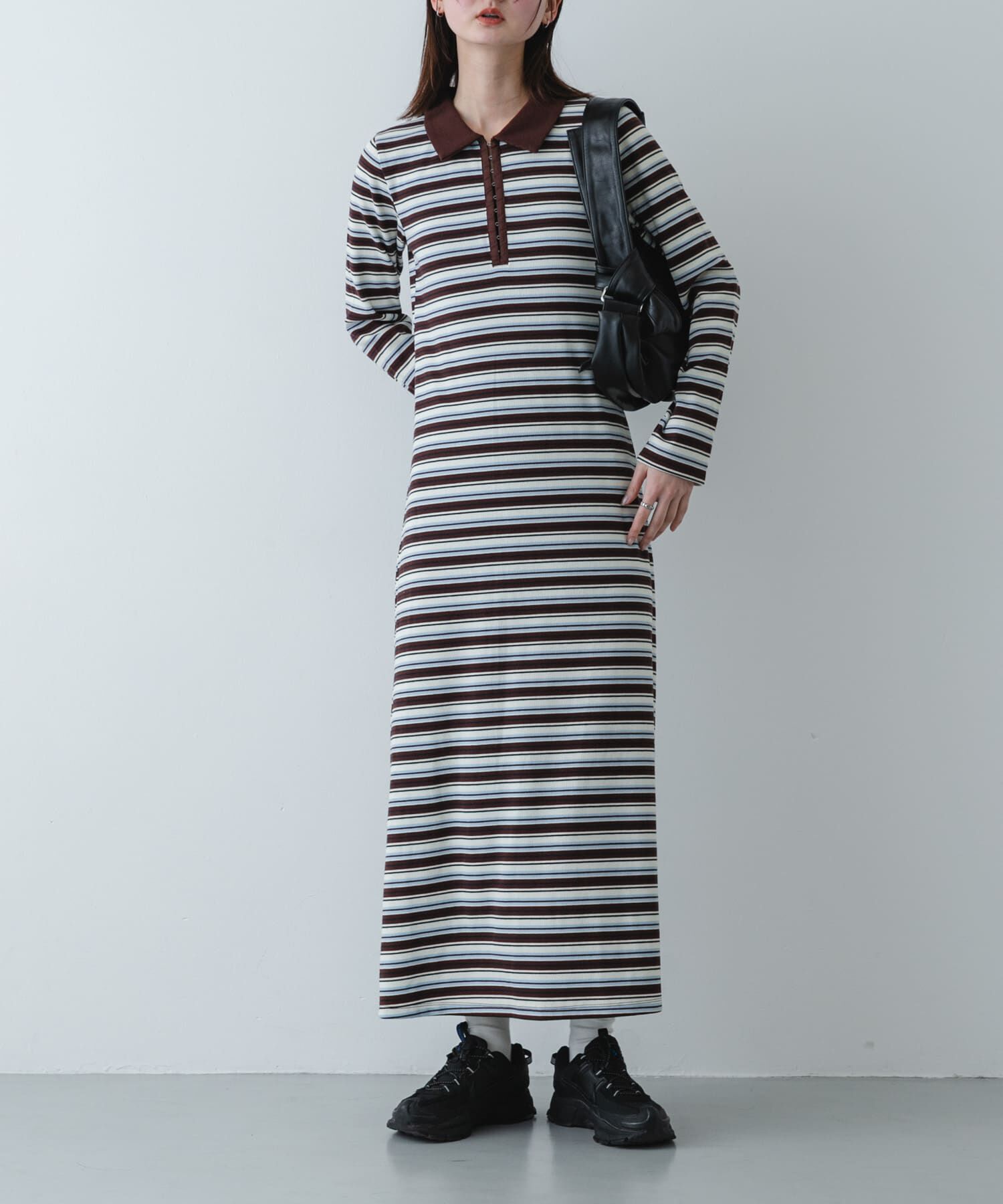 SENSE OF PLACE by URBAN RESEARCH「エリツキホックワンピース」|ワンピース|ブラウン系その他