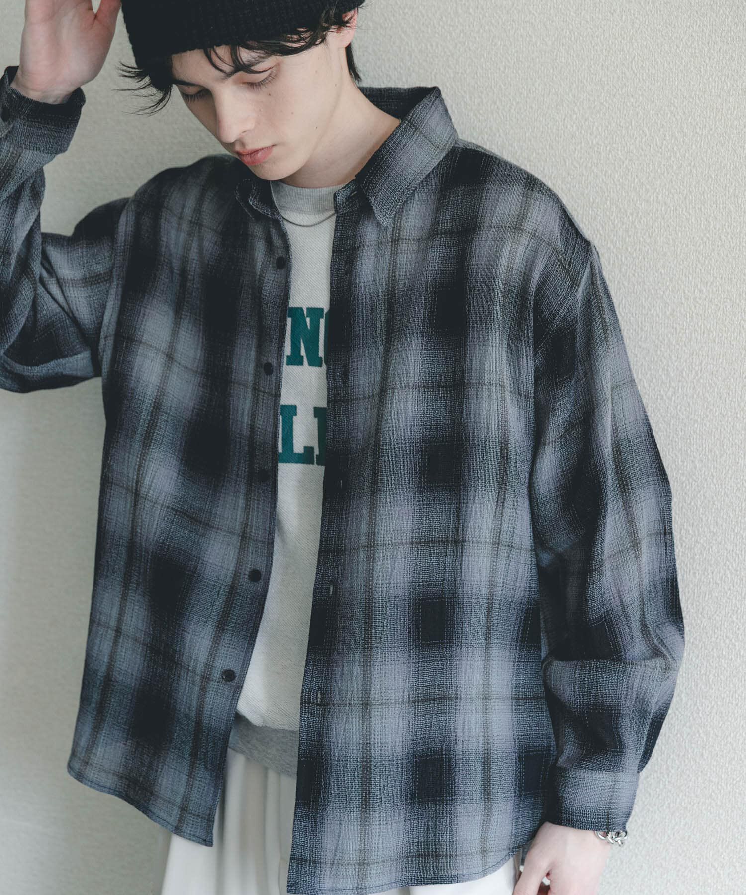 SENSE OF PLACE by URBAN RESEARCH「オンブレーチェックレギュラーカラーシャツ」|シャツ・ブラウス|