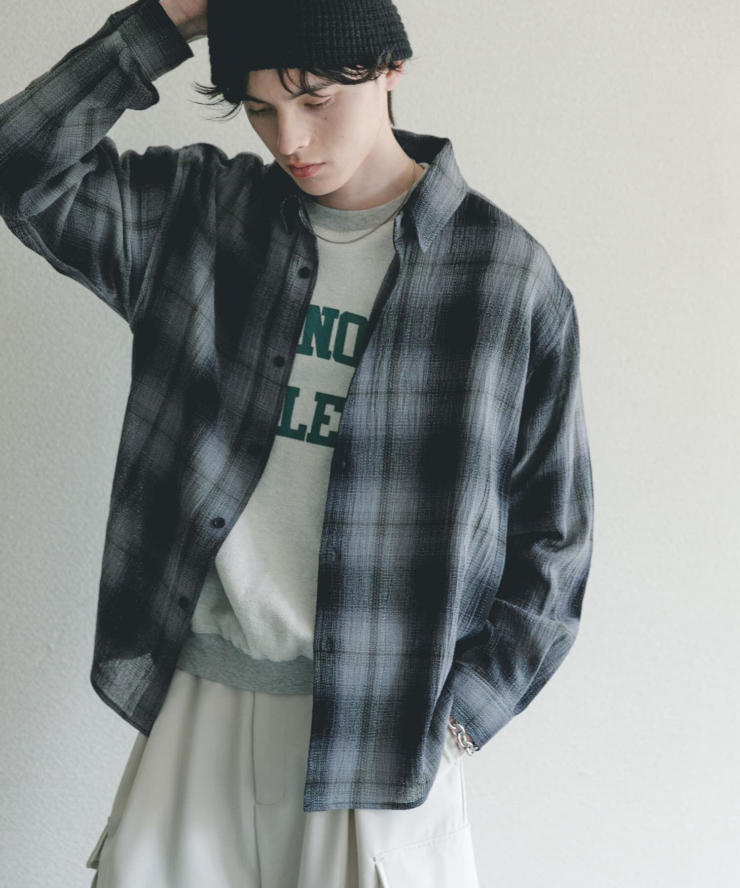 SENSE OF PLACE by URBAN RESEARCH「オンブレーチェックレギュラーカラーシャツ」|シャツ・ブラウス|