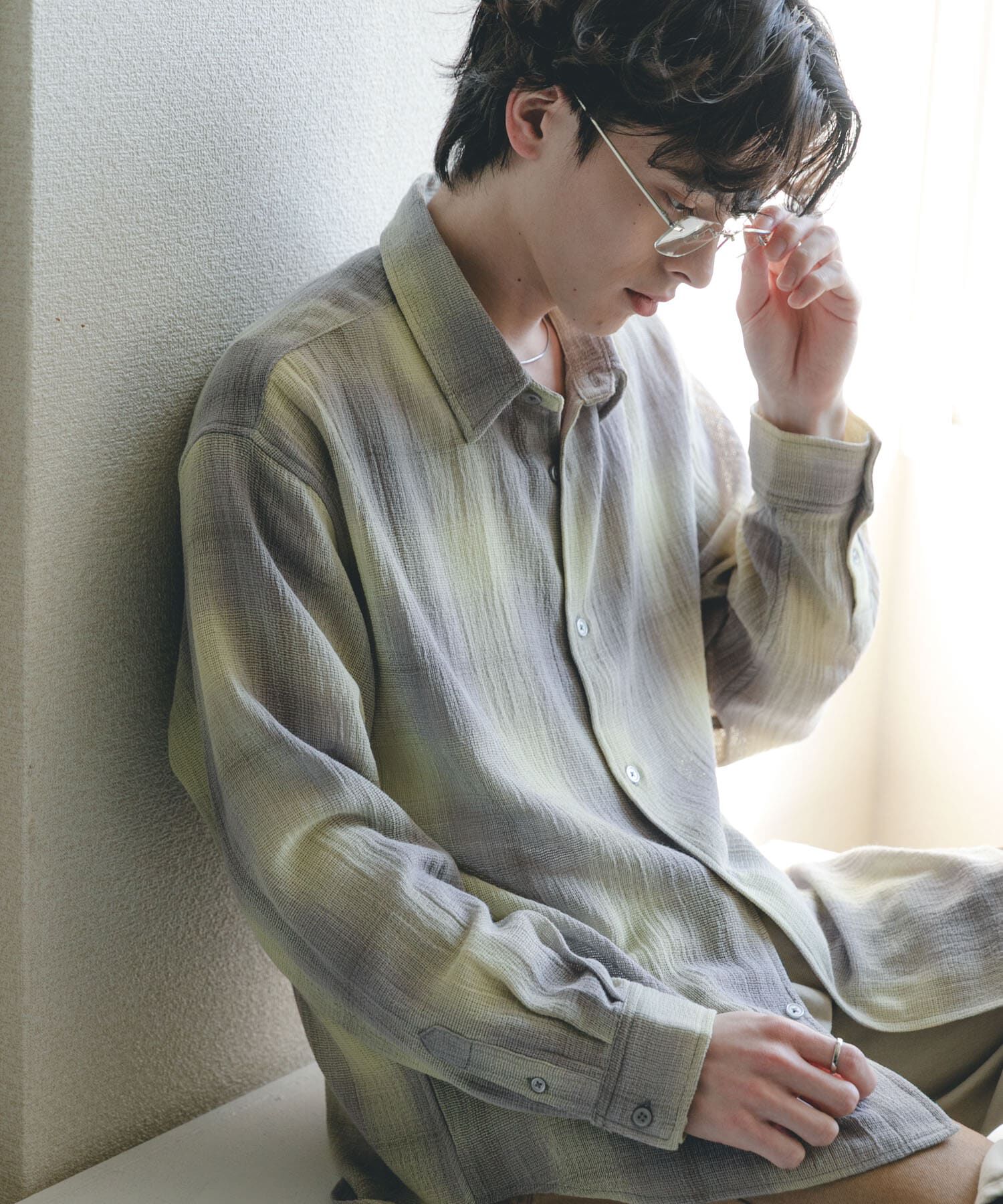 SENSE OF PLACE by URBAN RESEARCH「オンブレーチェックレギュラーカラーシャツ」|シャツ・ブラウス|