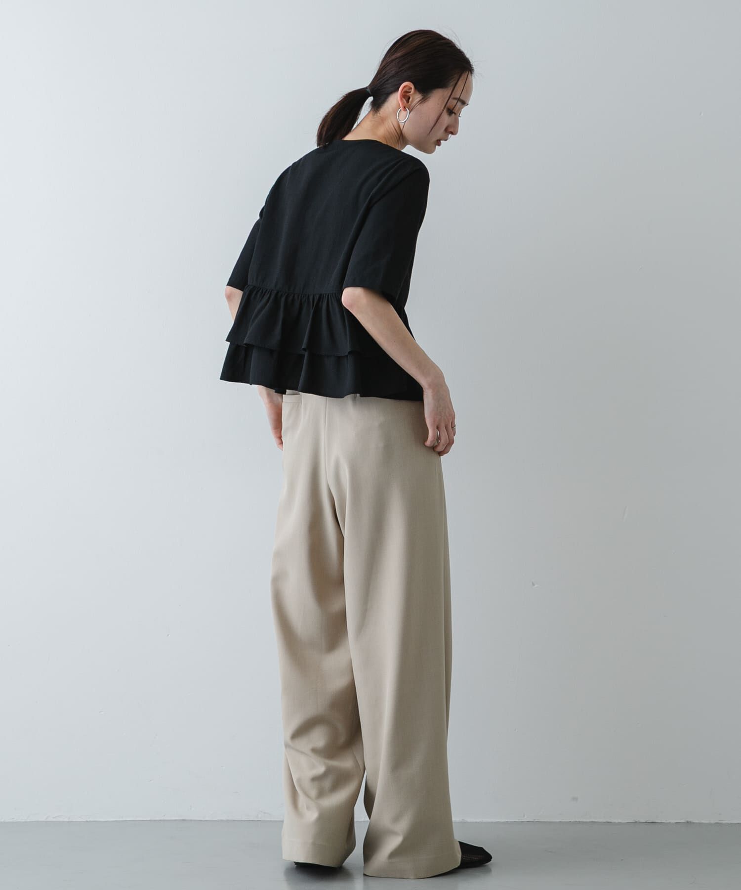 SENSE OF PLACE by URBAN RESEARCH「フリルペプラムブラウス」|シャツ・ブラウス|