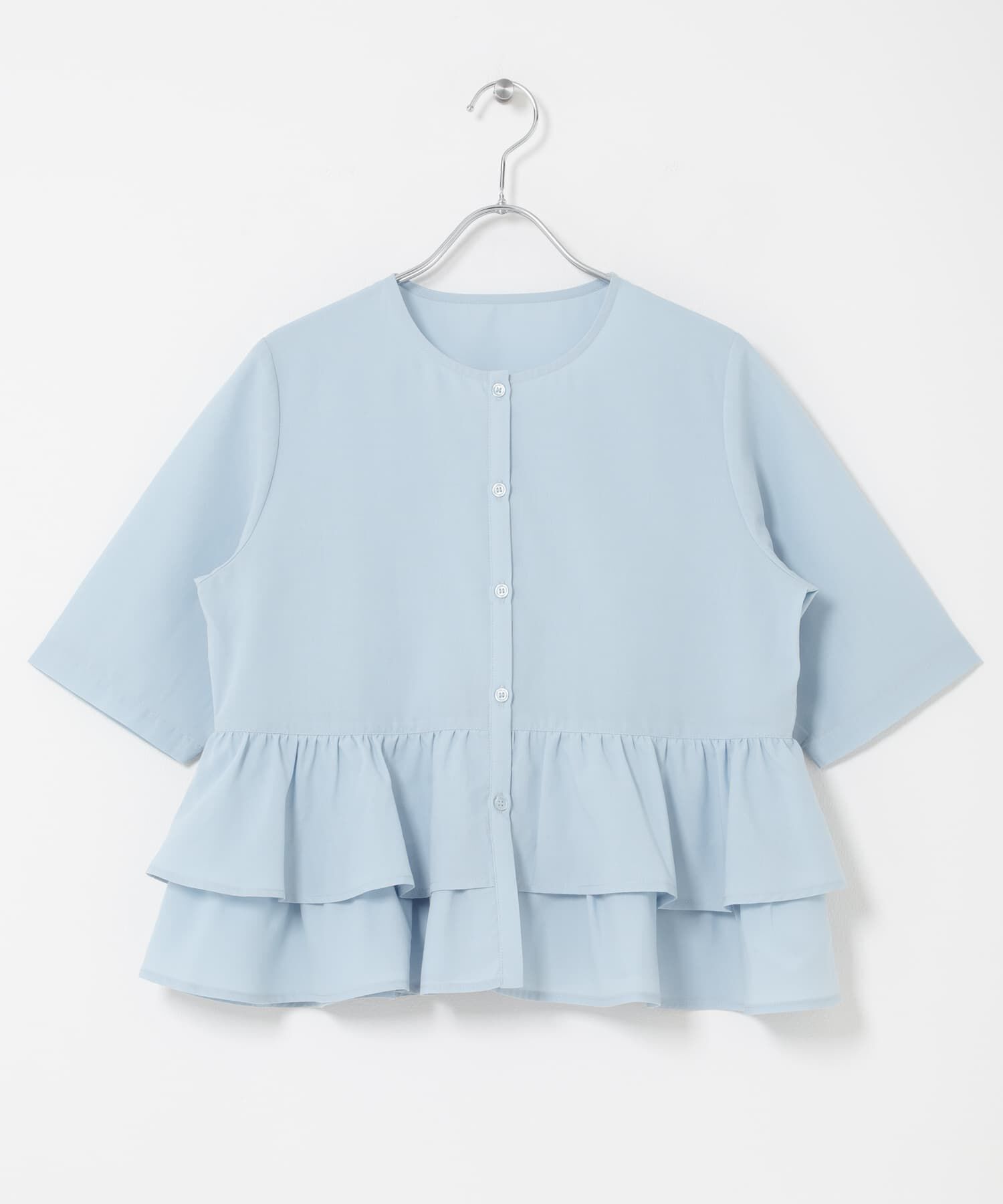 SENSE OF PLACE by URBAN RESEARCH「フリルペプラムブラウス」|シャツ・ブラウス|