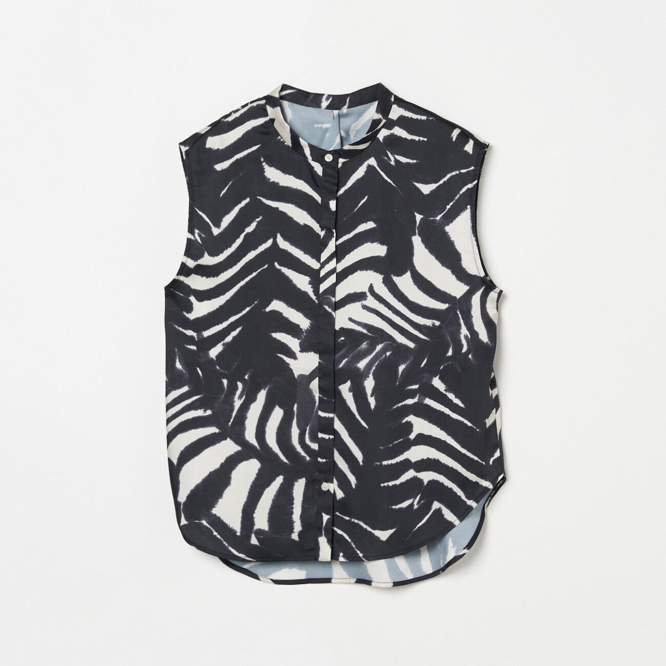 HELIOPOLE「HELIOPOLE ARGENTI PRINT SLEEVELESS BLOUSE」|シャツ・ブラウス|ブラック