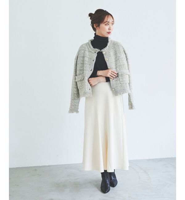 le.coeur blanc「ツイード調ラメニットジャケット」|その他|