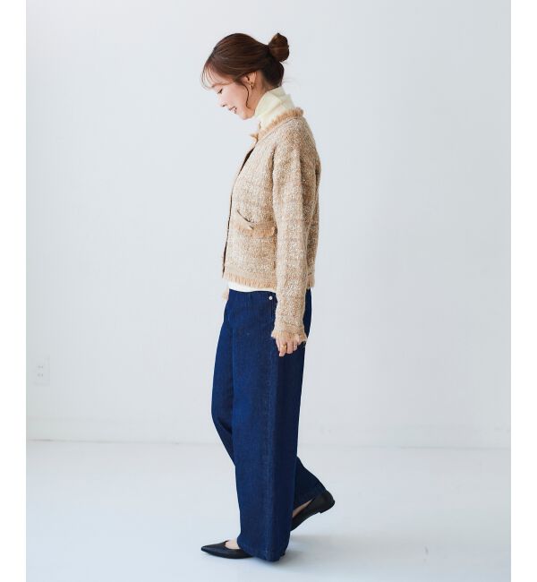 le.coeur blanc「ツイード調ラメニットジャケット」|その他|