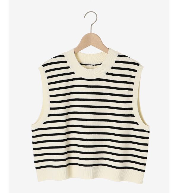  「ブラウスレイヤードニットベスト」|ベスト・ジレ|