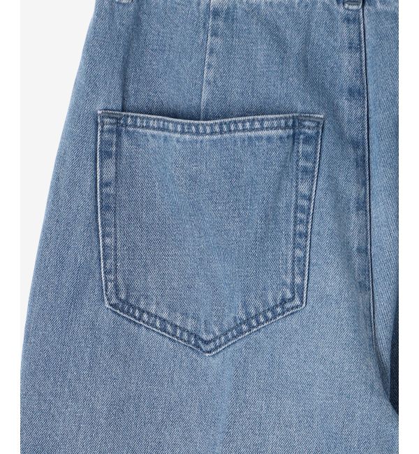 le.coeur blanc「タックワイドデニムパンツ」|デニム|