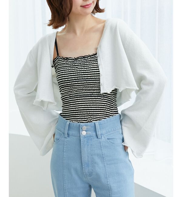 MAJESTICLEGON「レディラメニットカーデ」|カーディガン|