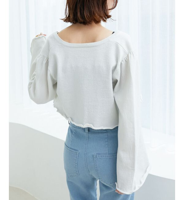 MAJESTICLEGON「レディラメニットカーデ」|カーディガン|