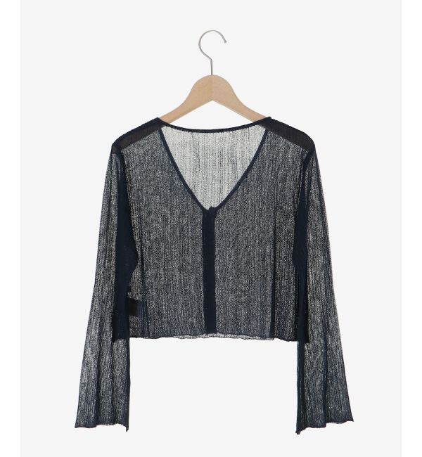  「ビジューボタンシアーカーディガン」|カーディガン|