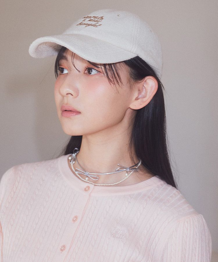 earth music&ecology「メッセージ刺繍パイルキャップ」|その他|