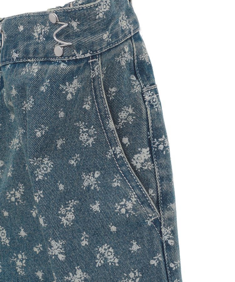 earth music&ecology「タックホックデニムパンツ」|デニム|