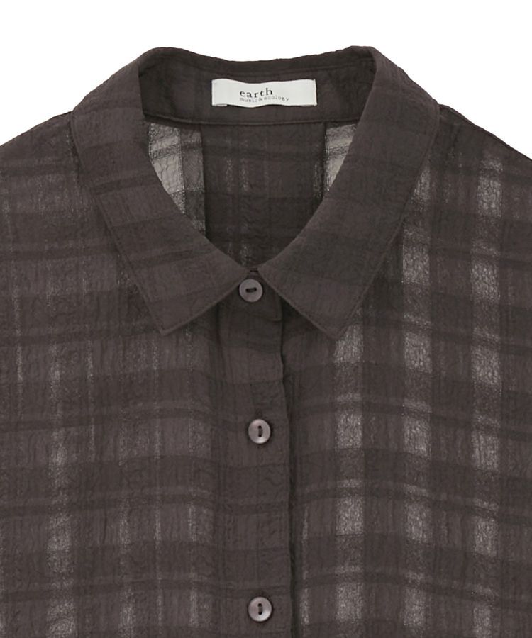 earth music&ecology「シャドーチェックシャツ」|シャツ・ブラウス|