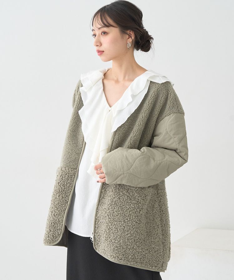 earth music&ecology「ボアキルトミドルコート」|その他|