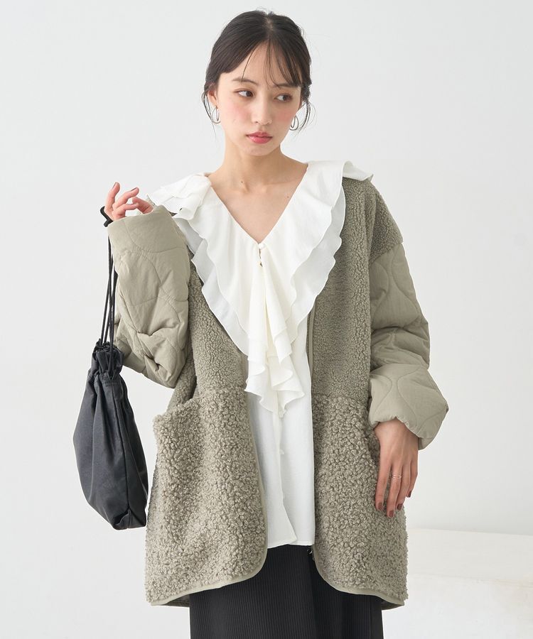 earth music&ecology「ボアキルトミドルコート」|その他|