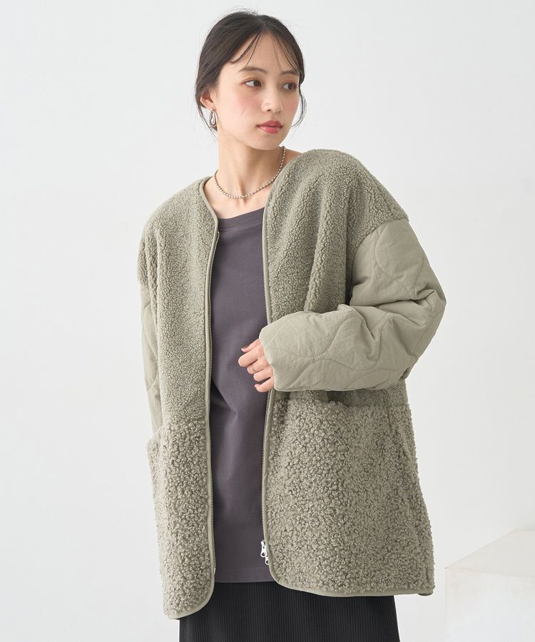 earth music&ecology「ボアキルトミドルコート」|その他|