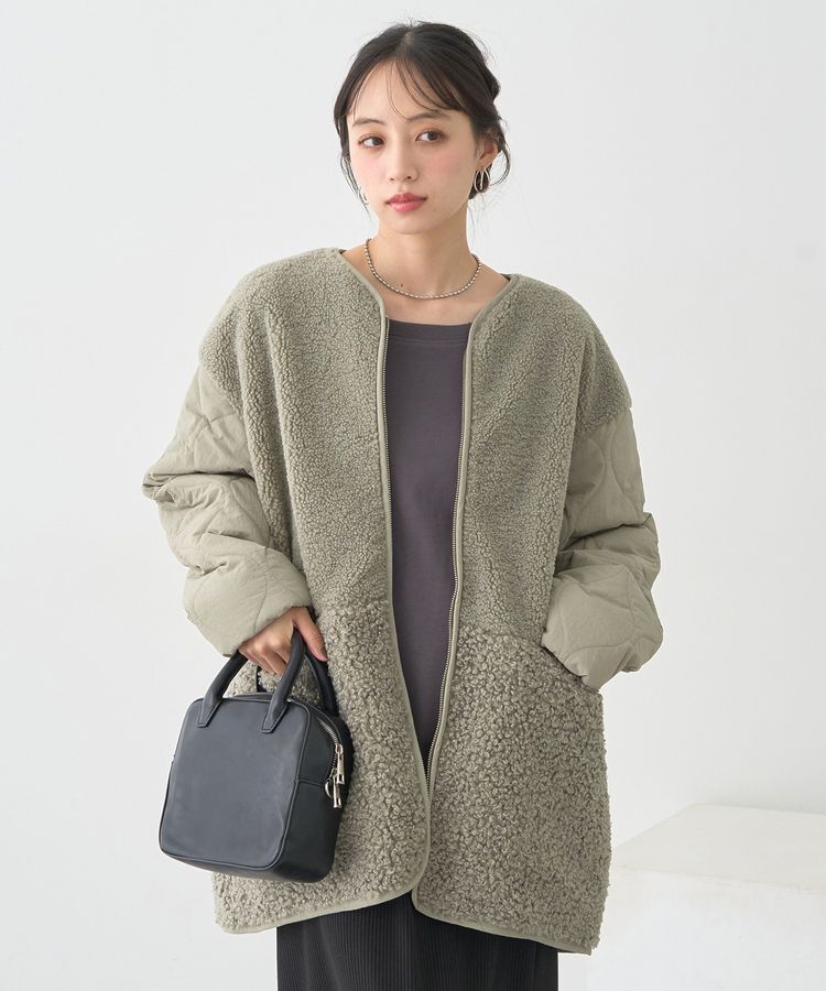 earth music&ecology「ボアキルトミドルコート」|その他|