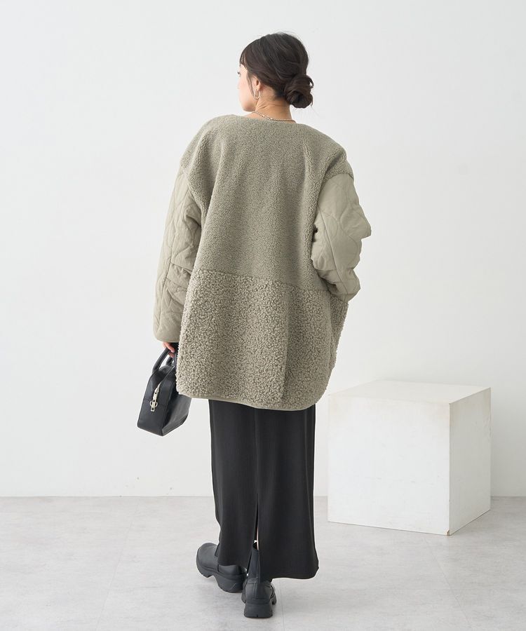 earth music&ecology「ボアキルトミドルコート」|その他|