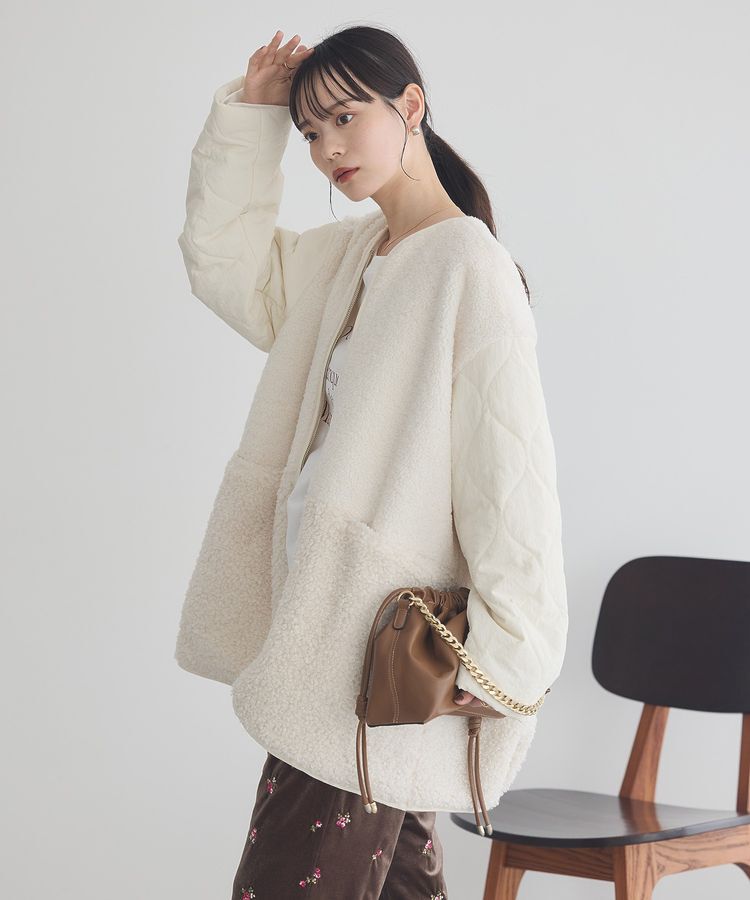 earth music&ecology「ボアキルトミドルコート」|その他|