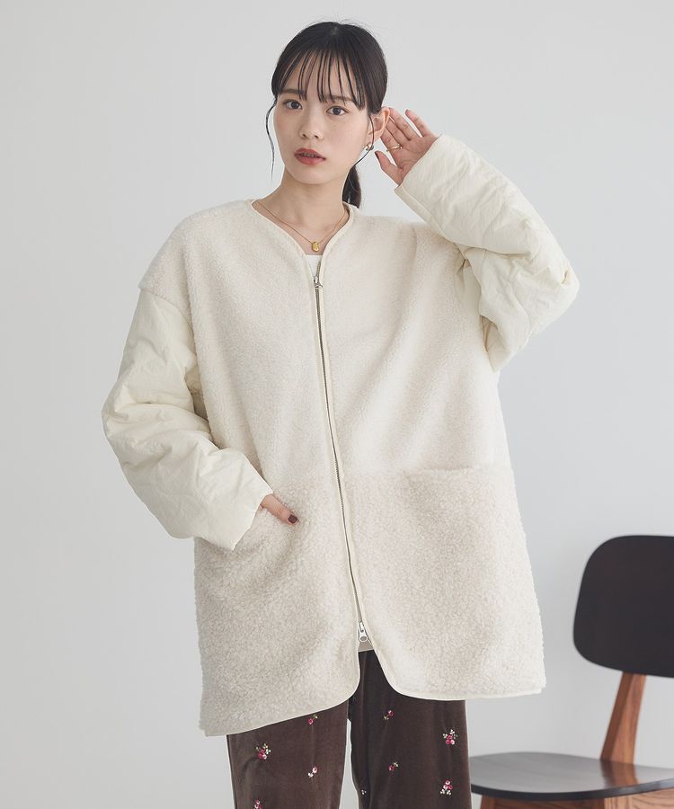 earth music&ecology「ボアキルトミドルコート」|その他|