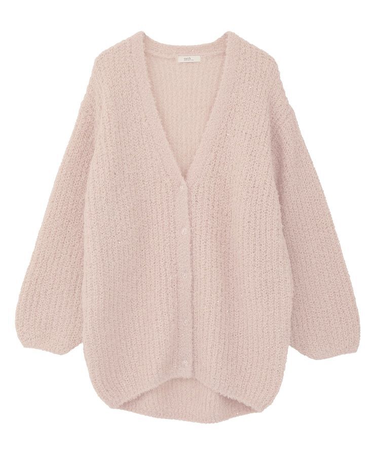 earth music&ecology「スパンコールブークレカーディガン」|カーディガン|