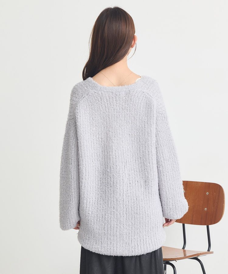 earth music&ecology「スパンコールブークレカーディガン」|カーディガン|