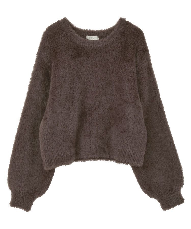 earth music&ecology「Wフェイスシャギープルオーバー」|ニット・セーター|