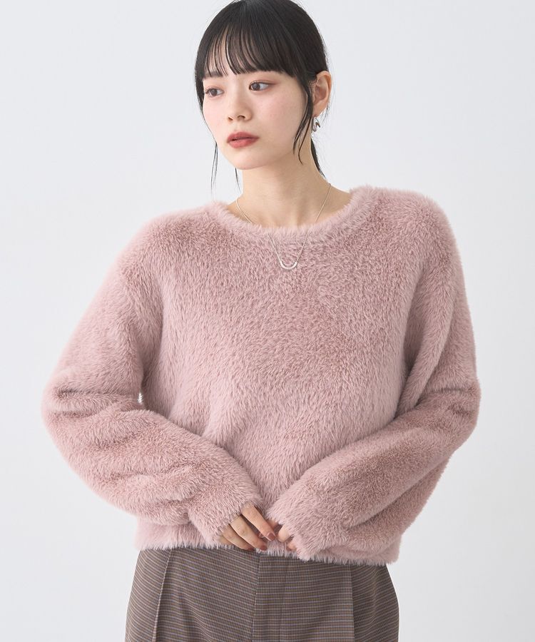 earth music&ecology「Wフェイスシャギープルオーバー」|ニット・セーター|