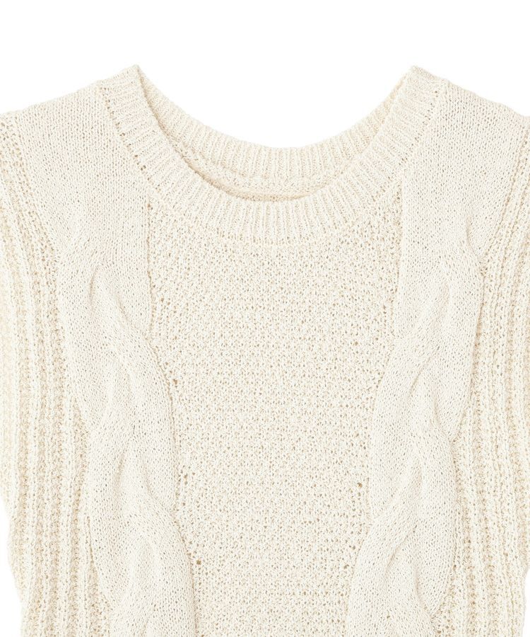 earth music&ecology「フレアニットベスト」|ベスト・ジレ|