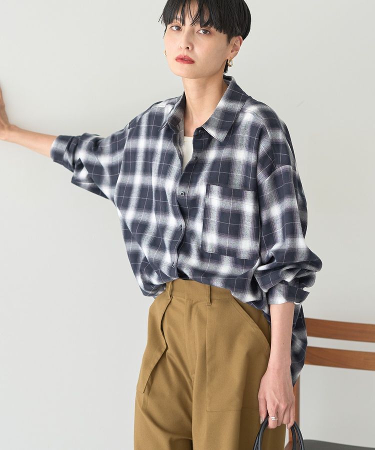 AMERICAN HOLIC「ビエラ起毛チェックシャツ」|シャツ・ブラウス|