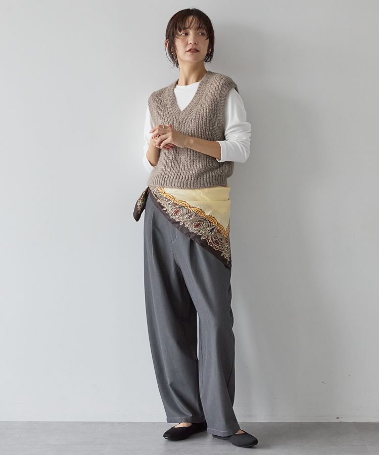 AMERICAN HOLIC「【選べる丈】甘編みニットベスト」|ベスト・ジレ|