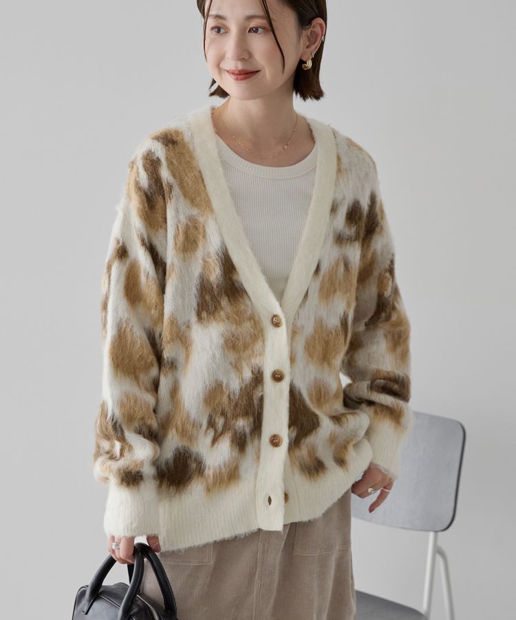 AMERICAN HOLIC「ニュアンス柄ニットカーディガン」|カーディガン|