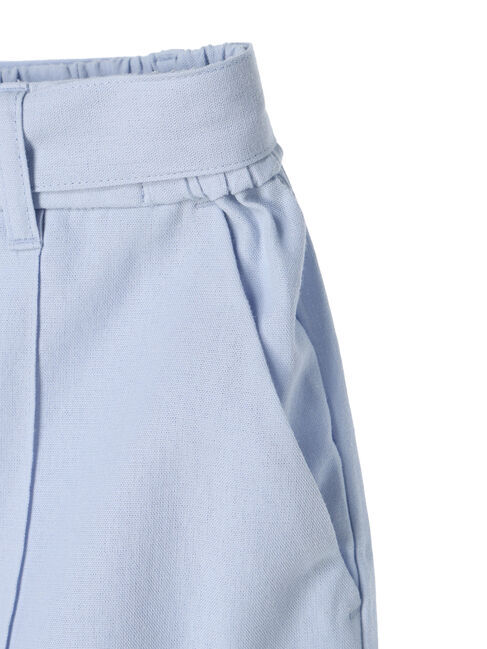 Green Parks「綿麻混バックルベルト付テーパードパンツ」|その他|