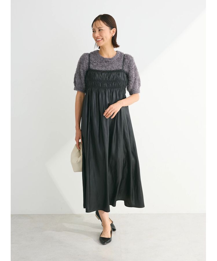 Green Parks「テープヤーン半袖ニットプルオーバー」|ニット・セーター|