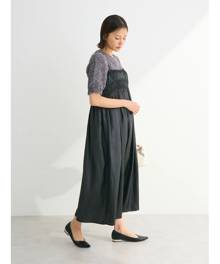 Green Parks「テープヤーン半袖ニットプルオーバー」|ニット・セーター|