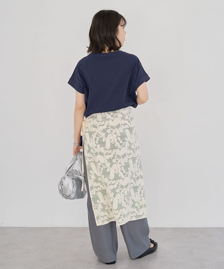 Green Parks「フレンチスリーブ筆記体ロゴチュニック」|チュニック|