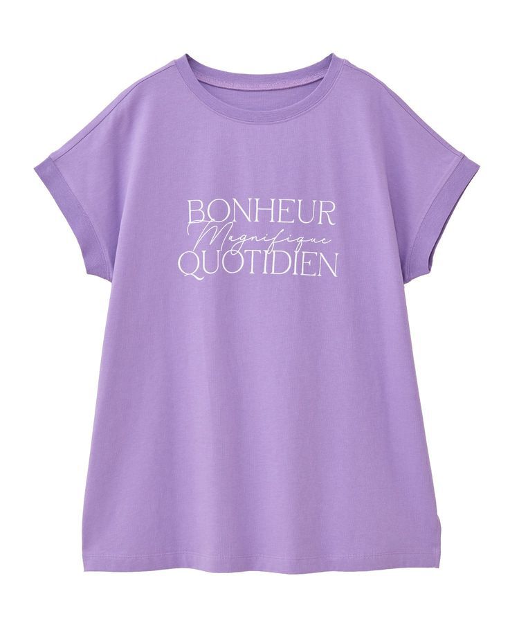 Green Parks「フレンチスリーブ筆記体ロゴチュニック」|チュニック|