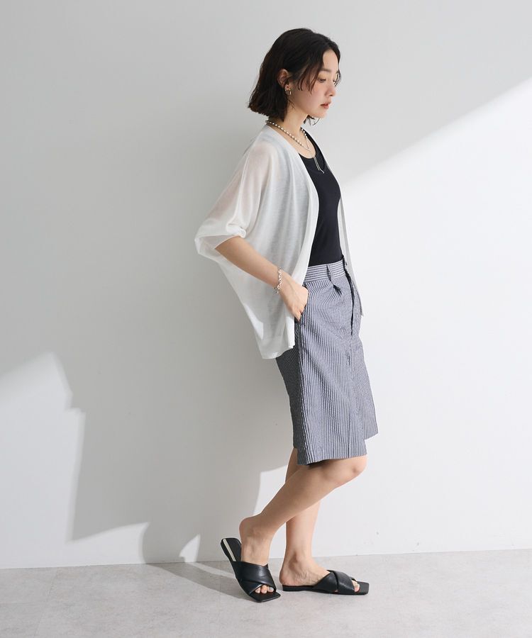 Green Parks「接触冷感七分袖カーディガン」|カーディガン|