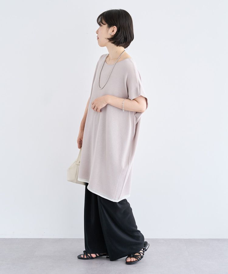 Green Parks「接触冷感ゆったりニットチュニック」|チュニック|